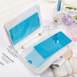 NICENEEDED Nail Art Stamping Kit With 1 Set Clear Jelly Nail Art Stamper With Scraper & Storage Bag Nail Stamping Head With A Lid Big Scraper For DIY Nail Art Stamping Plates