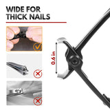 Toenail Clippers For Thick Nails for Senior, 0.6 IN Extra Large Professional Nail Clippers, Stainless Steel Heavy Duty Toe Nail Cutter, Wide Jaw Opening Fingernail, Manicure Trimmer Toe nail Clippers