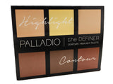 Palladio The Definer Contour + Highlight Palette Luminous 0.64 Ounce