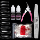600PCS Coffin Nails Long Fake Nail Tips Clear Full Cover Ballerina Acrylic False Nails 10 Sizes with Nail Clipper and Nail Files for Nail Salons and DIY Nail Art