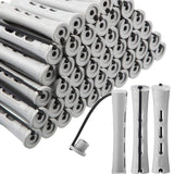 84 Pieces Hair Perm Rods Hair Curling Rollers Perming Rods Curlers Cold Wave Rods for Hairdressing Styling Tools (Gray,0.59 Inch)