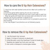 Moresoo Keratin Hair Extensions 18 Inch U Tip Hair Extensions Real Hair Pre Bonded Extensions Remy Soft Hair Color #1B Off Black Keratin Utip Extensions 100% Real Human Hair Extensions 50s 50g