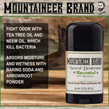 Natural Aluminum-Free Deodorant Stick by Mountaineer Brand | Stay Fresh With Nontoxic Ingredients | 3.25 oz (Barefoot Unscented)