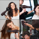 Professional Salon Hair Dryer Purple and Hair Straightener and Curler 2 in 1