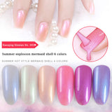 Vtrem Magnetic Nail Polish Kit 6 Colors 3D Cat Eye Gel Nail Polish Set 15ml with Free Magnet Sticks - Long Lasting Soak Off UV LED Gel