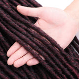 20Inch Goddess Faux Locs Crochet Hair with Curly Ends 6Packs/Lot Goddess Locs Pre Looped Synthetic Hair Extensions for Women(1B-Bug#)