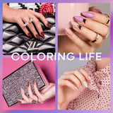 Gel Nail Polish Nude Red Pink Glitter Holiday Gel Polish 6 Colors 10 ML 0.34 OZ Soak Off Sweet Cute Color Nail Gel Polish with Beauty Gift Set Box for Nail Starters Home Use by Modelones