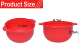 Silicone Wax Pot Replacement for Wax Warmer, Wax Machine 500ml Removable Silicone Pot for Hair Remover Machine Waxing Accessory (Red-3 Pieces)