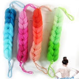 3 Mesh Sponge Braided Back Rope Scrubber Bath Shower Spa Exfoliating Body Brush