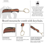 GBS 4 Pack Handmade Hair Styling Beard Comb Set for Men and Women DCT Dressing Comb, All Purpose FCT Folding Comb, PCT Pocket Comb, MCT Mustache Comb - Family Pack for Long Short Wavy Thick and Thin