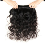 10A Brazilian body wave Hair Bundles Virgin Human Hair 3 Bundles Straight Hair Extensions Weave Hair Human Bundles 100% Unprocessed Virgin Hair Bundles (14 16 18)