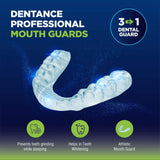 Dentance Professional Dental Guards – Set of 4 Made In USA - Custom Fit - BPA Free - Perfect Dental Guards for Teeth Grinding and Sport Athletes - Regular and Heavy Duty protection - Teeth Whitening