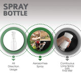 Empty Spray Bottles 5 Ounce, Ultra Fine Mist Continuous Spray Bottle for Hair, Plants, Gardening, Cleaning