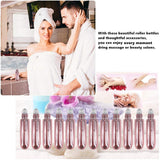 12pcs 5ml Essential Oils Bottles,Rose Gold Oil Roller Bottles For Essential Oils Mini,Perfume Roller Bottles Empty-Made Of High Borosilicate Glass