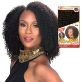 Zury Human Hair Weave Clip On 9Pcs 4A Coily (12", NATURAL)