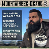 Heavy-Duty Beard Balm by Mountaineer Brand (2 oz) | Beard Tamer and Leave-in Conditioner | WV Timber Scent