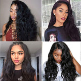 4x4 Lace Frontal Wigs Human Hair 18inch Body Wave Lace Front Closure Wigs With Baby Hair Human Hair Body Wave Closure Wigs For Black Women Human Hair Natural Color