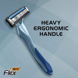 BIC Flex 3 Men's 3-Blade Disposable Razor, 10 Count