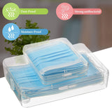 Face Storage Box, Portable Storage Clip, [2Pack]Convenient To Carry Out, For Repeated Use Storage Clip-for School, Office, Portable Plastic Storage Box (Medium)