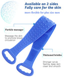 Fordim Silicone Back Scrubber for Shower, 31.7in Extra Long Double Sided Body Brush for Men and Women, Deep Clean and Exfoliating, Bath Towel for Massage(with 3 Hooks and Hair Scalp Brush)