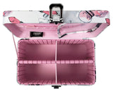 Vaultz Locking Train Case for Cosmetics Storage, Cosmetic Roses (VZ03809)