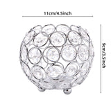 Round Crystal Cosmetic Makeup Tray, Mirrored Cosmetic Jewelery Decorative Tray Organizer, Perfume, Toiletries, Accessories, Home Decor Tray for Dresser, Bathroom (Silver)