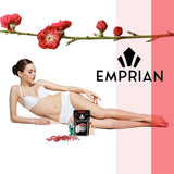 Hard Wax Beans 600gr (21OZ) All in one Body Hair Removal Formula Wax Beads - Works for Skin on Face, Armpit, Bikini Line, Leg, Arm - Wooden Applicators, 2 Prep/Post Treatment Sprays, Bag of Hard Beads Emprian