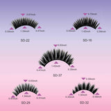 Crisscross Natural Look eyesAme 3D Soft Faux Mink 7 Pairs 16MM Handmade False Eyelashes Reusable Fake Lashes