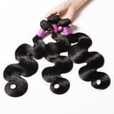 10A Brazilian body wave Hair Bundles Virgin Human Hair 3 Bundles Straight Hair Extensions Weave Hair Human Bundles 100% Unprocessed Virgin Hair Bundles (14 16 18)
