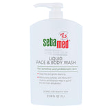 Sebamed Liquid Face and Body Wash For Sensitive Skin pH 5.5 Mild Gentle Hydrating Cleanser Hypoallergenic Dermatologist Recommended 33.8 Fluid Ounces (1 Liter) For Healthier Smoother Skin