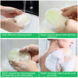 18 Packs Bath Shower Loofah Sponge Pad Exfoliating Loofah Body Scrubber 100% Natural Bath Sponge Brush Men and Women for Bath Spa and Shower