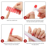 16 Sheets 256 Pieces Nail Polish Stickers Adhesive Full Nail Wraps Solid Color Nail Decals with Nail File for Women Girls DIY Nail Art, Assorted Colors