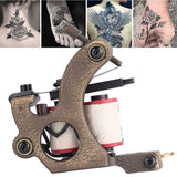 Cartridge Tattoo Machine, 2pcs 10 Wrap Coils Tattoo Machine, Brass Coils Tattoo Shader Cutting Shader Liner Machine Tattoo Coil Machine Set for Lining, Coloring and Shading/Tattoo lover.