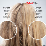 Sulfate Free Shampoo and Conditioner Kit for Keratin and Color Treated Hair – Restore Damaged, Dry, Curly or Frizzy Hair - No Parabens or Sulfates – Daily Moisture Renewal (10 OZ)