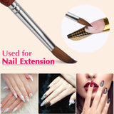 Kolinsky Acrylic Nail Brush with 100% Pure Sable Hair, Nail Art Brush With Round Red Wood Handle,for Acrylic Application Manicure Pedicure Size 6,8,10,12 (10#, Red)