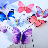 42 Pieces Butterfly Hair Clips Colorful Butterfly Barrettes 3D Glitter Butterfly Hair Accessories for Women Girls Teens Party Favors (Stylish Patterns)