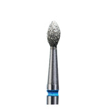 STALEKS PRO Diamond e-file nail drill bit 2.5mm - Flame drop, medium grit, Russian electric file bits (Quantity, 3)