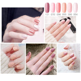 Candy Lover Gel Nail Polish Set - Pink Peach White 6 Pastel Popular Colors Summer Fall Collection, UV LED Home Manicure Nail Art Gift Kit