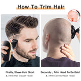Roziahome Upgrade Electric Razor for Men Wet and Dry Bald Head Shaver 5 in 1 Grooming Kit Mens Electric Shaver Cordless Rechargeable Head Shavers for Bald Men with LED Display