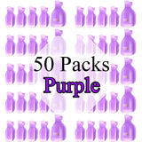 TEUVO 50 Pcs Toe Polish Remover Clips Set, Polish Remover Clips for Toenails Polish and Fingernails Polish, Soak Off Clips for Home and Professional Salon, Purple