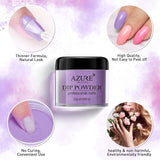 Dip Powder Nails Color Set - Pink Purple 10 Colors Nails Acrylic Powders Set for French Nail Manicure Nail Art No Nail Lamp Needed