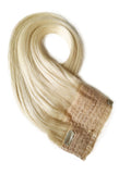 Invisible Halo Human Hair Extensions Blonde Remy Halo Real Hair Extensions Hidden Crown Halo Hair Extensions Straight One Piece Double Weft Can Be Adjusted for Women(16Inch,#60 Platinum Blonde)80g