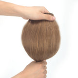 Human Hair Extensions Silky Straight 4Pcs 10 Clips in Real Hair Extensions