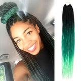 6 Packs 32 Inch AU-THEN-TIC Senegalese Twist Crochet Braids Hair Small Havana Mambo Twist Crochet Hair Pre-Stretched Pre Looped Soft Braiding Hair Extensions (6-Pack, 3T1B/GREEN)