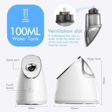 Zenpy Nano Ionic Facial Steamer Warm Mist Humidifier Atomizer Precise Temp Control Touch switch Humidifier Moisturizing Face Spa Steamer Blackhead Remover kit Hair Band