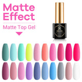 MEFA Gel Nail Polish Set 23 Pcs with Gift Box - Soak Off Nail Gel Summer Candy Colors Gel Varnish with No Wipe Base Coat Glossy Matte Top Coat for Nail Art Salon Design Manicure Starter Set