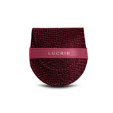 Lucrin - Bag hanger - Fuchsia - Crocodile style calfskin