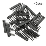 6D Hair Extension Buckle 40pcs Clips for Real Hair Ponytail Accessory Tool Kit No Trace Hair Extension