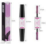 2 in 1 COOSA 4 Colors Waterproof Lengthen Colored Mascara,Natural Long-Lasting Smudgeproof Variety Pack Eyelash Mascara for Eyelash Eye Makeup