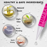 Fake Nails Clear Coffin Nails - Acrylic Nails Coffin Shaped Ballerina Nails Tips Ejiubas False Nails With Glue Set 500PCS Full Cover False Nails 4PCS Nail Glues 1PC Nail File With Case